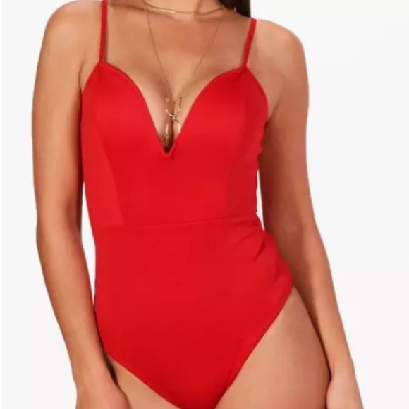 *Boohoo* Night BNWT Body Suit ♥️ Maddie Plunge ♥️ - Picture 3 of 10